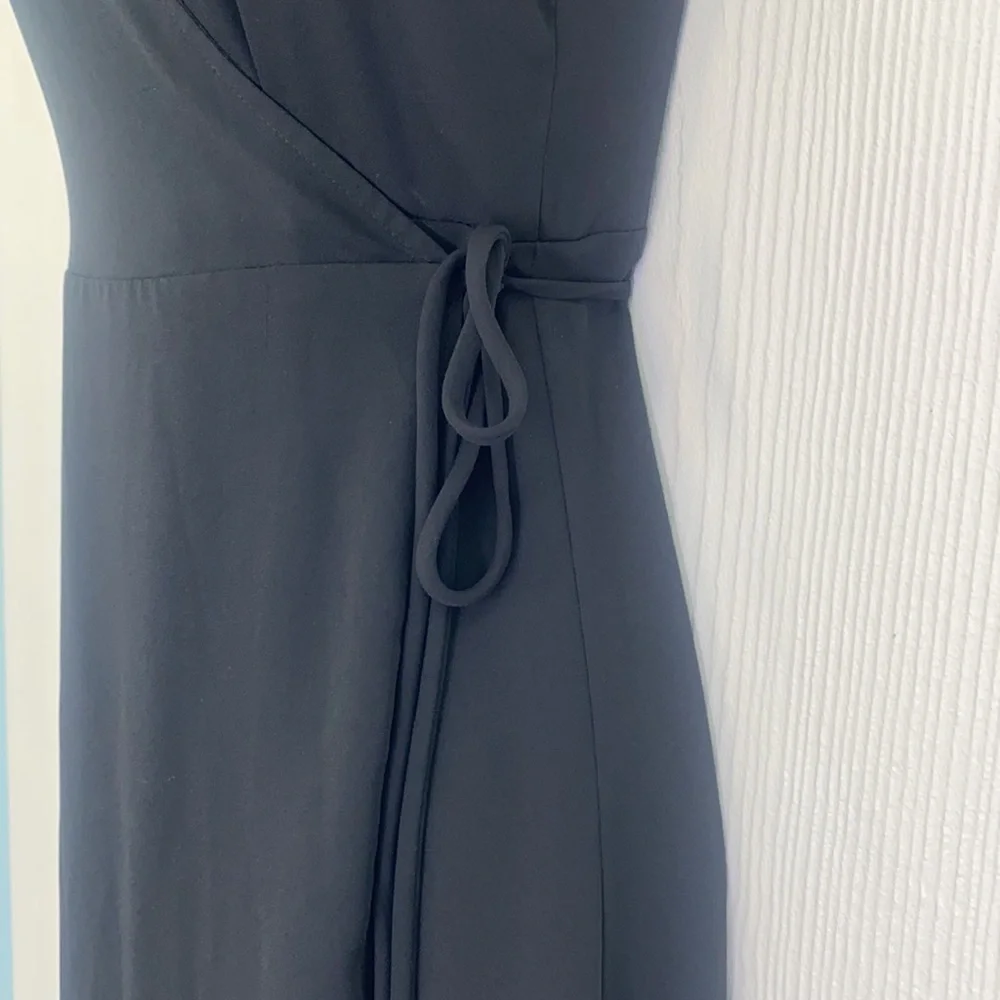 Show Me Your MuMu - Meghan Wrap Dress In Black Size Small
